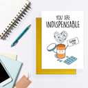 4 x Nurse Day Cards, Cute Thank You Card for Doctor Nurse Pharmacy, Lovely Doctor DR Day Card, Funny Appreciation Cards for Men Women, Medical Staff Appreciate Gift