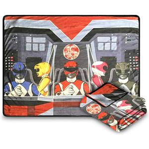 Surreal Entertainment Power Rangers Fleece Softest Comfy Throw Blanket for Adults & Kids | Measures 60 x 45 Inches