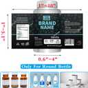Manual Round Labeling Machine, Bottle Label Applicator for Round Bottles(White)