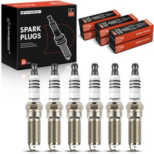 A-Premium Iridium Platinum Spark Plugs Compatible with Ford F-150 2011-2019, Explorer 2013-2019, Transit-150, Transit-250, Transit-350, Transit-350 HD, Taurus, Expedition, Flex, Pack of 6