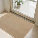 SMILOOL Front Door Mat Indoor Entrance, 24" x 36" Non-Slip Inside Door Mats for Entryway, Dirt Resistant and Absorbent Washable Doormat, Low Profile Entry Way Doormats, Floor Mats for House, Beige