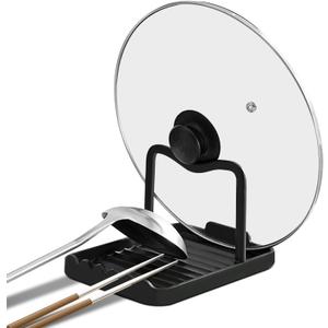 Ysks'hf spoon holder and pot lid holderstainless steelKitchen Utensil Rest, scraper holder & pot holderSpoon Holder for Stove Top - Kitchen Utensil Holder for Ladles & Tongs