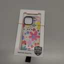 for iPhone 15 Case, Whimsical Floral Collage Pattern, Military-Grade Drop Protection, Cute Soft Slim TPU Protective Cover with Camera Lens Protection for Women & Girls