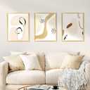 upsimples 18x24 Picture Frame Set of 5, Display Pictures 16x20 with Mat or 18 x 24 Without, Wall Gallery Poster Frames, Gold
