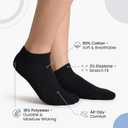 No Show Socks for Men & Women - Stylish Cotton Comfort Running Socks- Low Cut Ankle Length Anti Slip Socks (Large, 6-pairs Multicolor)