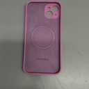 Magnetic for iPhone 15 Plus Case, Compatible with MagSafe, [Full Camera Protection][Screen Protector] Silicone Shockproof Protective Phone Case for iPhone 15 Plus 6.7", Blackcurrant