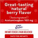 3 x Little Remedies Baby Medicine, Infant Fever and Pain Relief with Acetaminophen, Berry Flavor, 2 Fl Oz