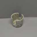 Zoeeker Kitchen Sink Sponge Holder, Dish Sponge Rack Ceramic Brush Holder Farmhouse Kitchen Dish Rack for Brush, Scrubbers, Bathroom, Sink, Speckled Glaze (Cylindrical)