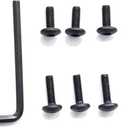 MySit Office Chair Armrest Replacement Arm Pads Universal 4" or 5.5" Mounting Hole (Set of 2) Black