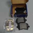 BOSCH BE1108H Blue Semi-Metallic Disc Brake Pad Set With Hardware - Compatible With Select Audi A3, A4, A6, TT; Volkswagen CC, Eos, Golf, GTI, Jetta, Passat, Passat CC, R32, Rabbit, Tiguan +More; REAR