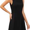 Women's Summer Sleeveless A-Line Dress Mini Dress Club Party Little Short Dress Casual Boat Neck Dresses