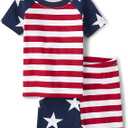 The Children's Place baby-girls Family Matching, 4th of July American Usa Pajamas Sets, Cotton , Size 6T