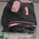 Henkelion Pet Carrier for Small Medium Cats Dogs Puppies up to 15 Lbs, TSA Airline Approved, Soft Sided, Collapsible Travel - Pink (17.0"L x 11.0"W x 11.0"H)