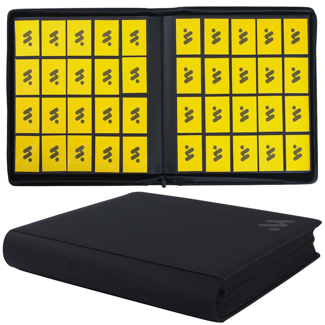 Card Binder 20 Pocket,Trading Card Binder Holds up to 2000 Cards with 50 Sleeves,Zipper Card Holder Album Compatible with TCG Card/Game Cards/Sports Card