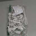 Christmas Village Light Accessory Cord with 6 LED Bulb, 11.5 ft C7 LED Lamp with Dual Fuse and On/Off Switch Plugs for Christmas Village House Crafts Pumpkin Lights (2 Pack)