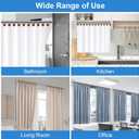 Shower Curtain Hooks, Decorative Shower Curtain Rings for Shower Curtain Rod,Imitation Wood Grain Resin Shower Curtain Hangers, Shower Hooks for Bathroom, Bedroom Set of 12 (Gold)