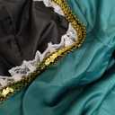 ZODICOS Anne Boleyn Dress Tudor Queen Cosplay Costume Renaissance Dress Elizabethan Ball Gown (Green, M)