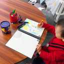 Lebze Toddler Crayons, 24 Colors Non Toxic Crayons for Kids Ages 3+, Easy to Hold Jumbo Crayon for Kids, Safe for Babies and Children Flower Monaco