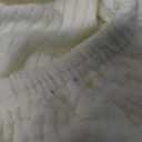 Saucer Chair Cover, Stretch Round Moon Chair Cover, Removable Spandex Jacquard Fabric Soft Saucer Chair Covers for Adults Saucer Chair, Machine Washable (Ivory)