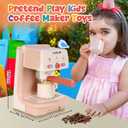 Kids Coffee Maker with Coffee Cups Toy Coffee Maker for Kids Kitchen Playset Gifts Set Toddler Coffee Playset with Lights and Sound Play Coffee Maker Set for Kids Tea Playset