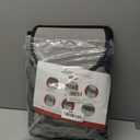 Lusso Gear Spill-Proof Car Trash Can - 2.5 Gal Gray Round - Removable Leak-Proof Liner & Flip-Top Lid - Hanging Trash Can & Trunk Organizer for SUV - Travel & Camping