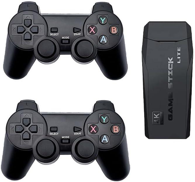 Retro Game Console, Retro Gaming Console, Wireless Retro Game Console, Plug & Play Video TV with 25100+ Built-in Games, 4K HDMI Output, and 2.4GHz Wireless Controller, 9 Classic Emulators (Black)