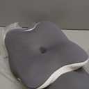 Ergo Pillow for Sleep Apnea, Neck Pain, and Snoring Relief | Cervical Neck Pillow for Side Sleepers | Orthopedic Memory Foam with Ergonomic Support (Gray)