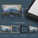 KELIYUAN Large Canvas Wall Decor For Living Room Black Framed Wall Art For Bedroom Wall Painting Abstract Tree Pictures Office Dining Room Decor Art Hotel Room Mural Home Decor Aesthetics 24"X48"