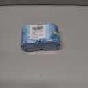 LaRibbons Christmas Wired Ribbon 2.5 inch Double Faced Blue Snowflakes and Striped Christmas Ribbon for Tree Garland, Wreath Bow, Xmas Crafts Decorations, 2 Rolls 10 Yards Total