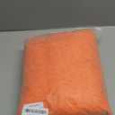 MIULEE Orange Toilet Rugs U-ShapedSoft Absorbent Microfiber Bathroom Rugs Non Slip Quick Dry Fluffy Contour Bath Mats for Toilet Base Bathroom Floor, Machine Washable, 24 * 24 Inch