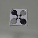 Air Tracker Tag-4 Pack, [Apple MFi Certified] Smart Tag for Apple Find My App, New Bluetooth Tracker Tag Item Finder for Pet, Key, Luggage, Bike, Wallet, & More (4 PCS Black Gray)