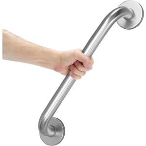 AmazerBath Grab Bars for Shower 18 Inches, Shower Grab Bars for Senior Anti Slip, Safety Grab Bars for Bathtubs and Showers Stainless Steel, Thickened Bar Holds 500LBS, 18" Lx1.25 D, Brushed Nickel