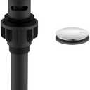 KENES Chrome Bathroom Pop Up Sink Drain with Overflow, Lavatory Bathroom Vanity Sink Drain Stopper, Sink Drain Assembly with Overflow Anti Clog Pop Up Drain