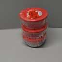 Pyrex Simply Store 16-Pc Glass Food Storage Container Set with Lid, 2-Cup & 1-Cup Round Meal Prep Containers with Lid, BPA-Free Lid, Dishwasher, Microwave and Freezer Safe,