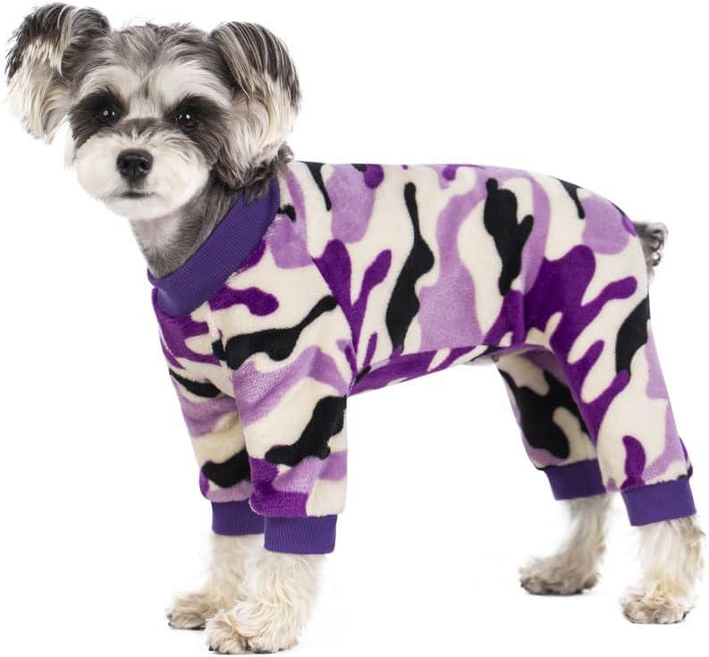 Dog Pajamas for Small Dogs, Camo Winter Dog Onesie, Warm Velvet Puppy Jumpsuit, Doggies Bodysuits, Girl Boy Dog Winter Clothes for Chihuahua, Yorkie, Teacup, Schnauzer, Cold Weather Dog Apparel (XX-Large)