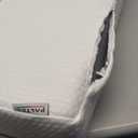 24x12x4 Pillow Cube for Side Sleepers with 2 Pillow Cases(White & Gray) Memory Foam- Medium Firm Design Ideal for Neck,Shoulder Pain Relief & Cervical Support - Made of Odorless Fabric