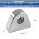 Weld on Shackle/Clevis Mounts 1" Thick Steel (Pack of 2)