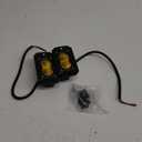 Yellow Flush Mount LED Pods, AKD Part CREE LED Flush Bumper Fog Lights 40W Spot Flood Combo Offroad Driving Lights Yellow Flush Mount LED Chase Light Pods for Trucks Pickup SUV UTV ATV