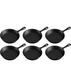 Choice Mini 6" Pre-Seasoned Cast Iron Skillet 