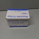 100 Pack Disposable 2.5ml/cc Lab Syringes with 25Ga 1 Inch Needle Luer Lock, Individually Sealed Packed