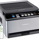 DualCore CVS101 Large Chamber Vacuum Sealer for Wet Foods, Dual Work Areas & Extra-Wide Bag Clamp, Meats & Marinades, 230W Dual-Core Dry Pump x4, 11.8-inch Max Bag Width Packing Machine for Home Use