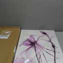 Canvas Wall Art Home Decor Painting Purple Flowers Art Wood Inside Framed 3 Panel Wall Art for living room Ready to Hang (16''x24''x3panel)