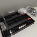 Folding Hand Truck, 500 LBS Heavy Duty Foldable Dolly Cart with Wheels, Telescoping Handle & 2 Elastic Ropes, Portable Luggage Cart for Moving, Travel, Home, Black Red