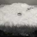 Plush Christmas Tree Skirt - Round Snow White Xmas Tree Mat Base Cover for Holiday Home Decorations,31Inch/78CM