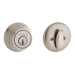 Kwikset 660 Series Single Cylinder Deadbolt Satin Nickel