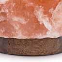 Dimmable Salt Lamp, Natural Himalayan Crystal Rock Salt Lamp Pink Light, Hand Crafted Wooden Base Direct from Foothills of The Himalayas Home Decor, Night Light & Gifts