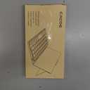 CACOE Wireless Keyboard with Stand, Mini Keyboard for Cell Phone, Ultra-Slim Portable, Foldable, Dual-Channel QWERTY with Stand Holder for Smartphone and More iOS Android Windows, Wine Red