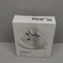 KINGSTONE Silverware Set, 40-Piece Forged Flatware Cutlery Set Premium Stainless Steel, Service for 8, for Home, Wedding, Party, Gift, Mirror Polished and Dishwasher Safe