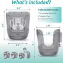 Stroller Cup Holder Fits for UPPAbaby Vista/Vista V2/Vista V3/Cruz/Cruz V2/Cruz V3/Minu/Minu V2/Minu V3/Minu Duo, Holds Different Drink Sizes, One-Hand Quick Install/Remove, Folds with Stroller