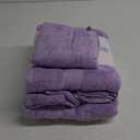 White Classic Luxury Bath Towel Set of 8 Pieces - 100% Turkish Cotton Highly Absorbent Towels for Bathroom, 2 Luxury Bath Towels 700GSM, 2 Hand Towels, 4 Washcloths, Lavender